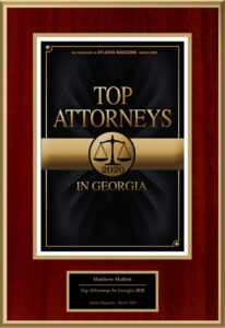 Top Attorneys in Georgia Award 2020